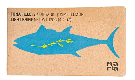 Tuna Fillets in Light Brine with Organic Thyme - 12 Units